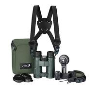 Vanguard Veo HD 8420BDL Kit de Prismáticos ED 8x42 | Con adaptador para móvil, arnés, correa y funda, Observación, Lentes ED, Resistentes a agua y vaho