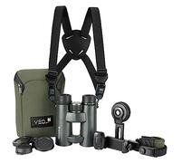 Vanguard Veo HD2 1042BDL - Kit de Prismáticos ED 10x42 con arnés y accesorios