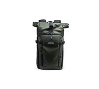 VANGUARD Veo Select 39RBM GR Mochila para cámara Mirrorless | Roll-top, Cámara con 18-55mm, 2-4 Objetivos, Tablet hasta 11", Verde