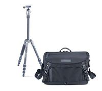 Vanguard VEO2GO204AB Trípode de Viaje de Aluminio con Bolsa de Hombro Veo GO34M BK
