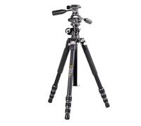 Vanguard VEO3T+264AP trípode de Viaje de Aluminio con Cabeza de Cacerola y Columna Central multiángulo para Disparos aéreos