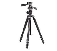 Vanguard VEO3T+264AP trípode de Viaje de Aluminio con Cabeza de Cacerola y Columna Central multiángulo para Disparos aéreos