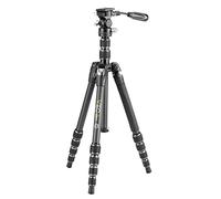 Vanguard VEO3T235CP - Trípode de viaje compacto de fibra de carbono con cabeza plana
