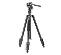 Vanguard Vesta GO 234AV10 Trípode para telescopio terrestre | De viaje, compacto, Rótula de vídeo, Aluminio, Cerrado: 43,5cm, Extendido: 150,9cm, Soporta hasta 5kg