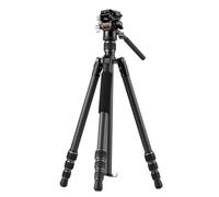 Vanguard Vesta GO 234CV10 Trípode para telescopio terrestre | De viaje, compacto, Rótula de vídeo, Fibra de Carbono, Cerrado: 43,5cm, Extendido: 150,9cm, Soporta hasta 5kg
