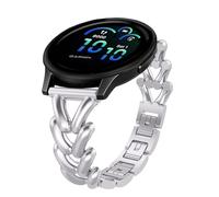 VanHooc 20mm Correa Metálica para Garmin Forerunner 170/170 Music/70, Plata | Correas Reemplazo Acero Inoxidable para Correa para Garmin Approach J1/Forerunner 570 42mm/Vivoactive 6/5