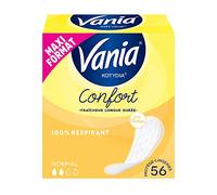Vania | Protege-Slips Confort Normal Sin Fragancia (caja de 28 piezas) - Protector de lencería 100% transpirable y cómodo - Protección higiénica con ajuste perfecto y sujeción óptima