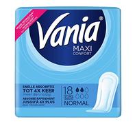 Vania - Servilletas higiénicas, Maxi Confort, Normal, 18 servilletas