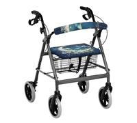 Vanideaoty Moon Butterfly - Fundas de asiento y respaldo para andador fáciles de instalar, accesorios para personas mayores con fundas de regalo, accesorios para andadores fáciles de instalar