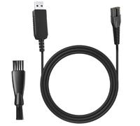 Vaniika Cable de carga para afeitadora de 3,5 V, 180 cm, fuente de alimentación para cortadora de pelo, cable de repuesto de carga USB para cortadora inalámbrica Wahl Colour Pro 9649