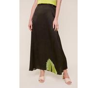 Vanilia A Line Feather Skirt Forest Night/palm Talla: 34 | Faldas Maxi Outlet | Mujer | Negro