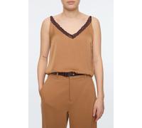 Vanilia Marble Lace Top Tobacco Brown Talla: 34 | Camisetas de Tirantes Outlet | Mujer | Marrón