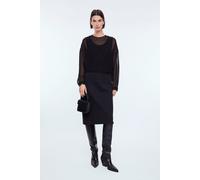 Vanilia Sheer Layered Dress Black Talla: 36 | Vestidos Midi Outlet | Mujer | Negro