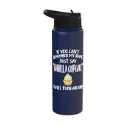 Vanilla Cupcake Apparel - El mejor diseño divertido para amantes de los cupcakes Stainless Steel Insulated Water Bottle
