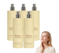 Vanilla on the Beach Hair & Body Mist - Spray de fragancia de playa - Vanilla Beach Body Mist, spray portátil para cabello y cuerpo para mujeres, 8.12FL.OZ Spray de fragancia de verano (5 botellas)