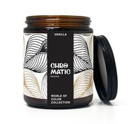 Vanilla Scented Candle for Women, 9oz Candle for Home Scented with Vanilla, 9 oz Coconut Soy Wax Candle with 50 Hour Burn Time, Hand Painted Labels.