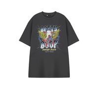 Vanilla Underground Betty Boop Savage Sass - Camiseta de manga corta para mujer, color gris, diseño retro de dibujos animados de Daisy Street, cuello redondo, diseño de gira de 1977, gris oscuro, L