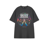 Vanilla Underground Muse - Camiseta de manga corta unisex negra | Camiseta gráfica | Camiseta de ropa de banda musical | Mercancía alternativa para fanáticos del rock | Camiseta para hombre y mujer