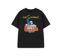 Vanilla Underground The Simpsons - Camiseta de manga corta con cuello redondo para niños, diseño de esqueleto negro, ropa de programa de televisión animado para niños y adolescentes, camiseta casual