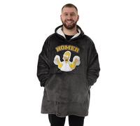 Vanilla Underground The Simpsons - Sudadera con Capucha para Hombre | Jersey Negro con Capucha para Adultos con gráficos y Bolsillos del Personaje de Homer | Ropa de Estar por casa con Forro