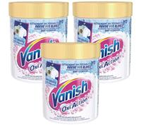 Vanish - Lote de 3 Quitamanchas textile Oxi Action Polvo Blanco - 470 g