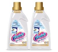 Vanish Multipoder - Quitamanchas multibeneficio, blanqueador y potenciador del lavado, para ropa blanca, en gel, sin lejía - 2 x 690 ml (1380 ml)
