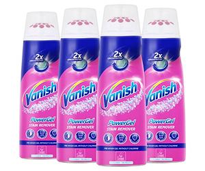 Vanish Oro PowerGel, universal - Quitamanchas para pretratamiento, 4 unidades, 4 x 200 ml