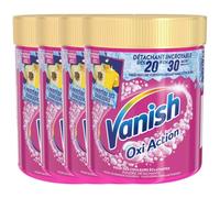 Vanish Oxi Action - Eliminador de manchas eficaz a partir de 20 °C, 4 paquetes de 470 g
