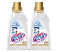 Vanish Oxi Action Gold Multipoder - Quitamanchas multibeneficio, blanqueador y potenciador del lavado, para ropa blanca, en gel, sin lejía - 2 x 1500 ml (3000 ml)