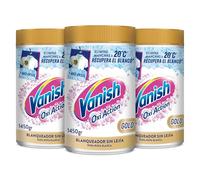 Vanish Oxi Action Gold - Quitamanchas multibeneficio, blanqueador y potenciador del lavado, para ropa blanca, En Polvo, sin lejía - Pack 4,35kg (3x1450gr)