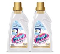 Vanish Oxi Action Gold - Quitamanchas multibeneficio para la ropa blanca, elimina olores y potenciador del lavado, en gel, sin lejía - 2 x 1500 ml