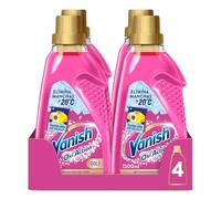 Vanish Oxi Action Gold - Quitamanchas multibeneficio para la ropa, elimina olores y potenciador del lavado, en gel, sin lejía - 4x 1500 ml
