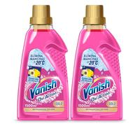 Vanish Oxi Action Gold - Quitamanchas multibeneficio para la ropa, elimina olores y potenciador del lavado, en gel, sin lejía - 2x 1500 ml