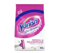 Vanish Oxi Action - Limpiador de tapicería y alfombras en polvo - 1 x 820 g - Gran superficie de limpieza para alfombras y tapicería contra la suciedad, el mal olor y el polvo