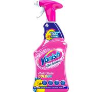 Vanish Oxi Action Pre-Treat para manchas difíciles, spray removedor de manchas de tela, eficaz en más de 100 manchas, fórmula sin cloro, seguro en telas diarias, 500 ml, paquete de 1