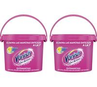 Vanish Oxi Action - Quitamanchas para Ropa Blanca y de Color, en Polvo, sin Lejía - 2 x 2.4 Kg