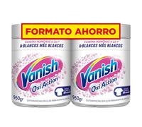 Vanish Oxi Action - Quitamanchas y Blanqueador para Ropa Blanca, en Polvo, Sin Lejía - Pack de 2 x 960 g