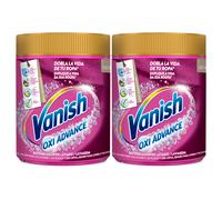 Vanish Oxi Advance Quitamanchas para la ropa, elimina olores, potenciador de Lavado en polvo - 2x400 gr