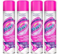 Vanish Quitamanchas Espuma Pretratante Alfombras y Tapicerías, pack de 4x 600ml