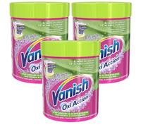 Vanish Quitamanchas Oxi Action Powder Stop Olores e Higiene 470 g - Lote de 3