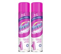 Vanish Quitamanchas para alfombras, moquetas, tapicerías y grandes superficies, formato espuma 2x600ml