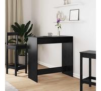 Vanitopaz Mesa de bar de madera de roble negro, 102 x 50 x 103,5 cm, rectangular, moderna, ahorra espacio, para comedor, cocina, familia e invitados