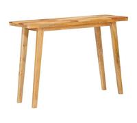 Vanitopaz Mesa de comedor natural de 100 x 35 x 75 cm, madera maciza de mango, mesa de cocina estable, rectangular, moderna, rústica, para comedor, familia, invitados, comida acogedora