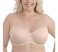 Vanity Fair Beauty Back Smoothing Strapless Bra, 4-Way Stretch Fabric, Lightly Lined Cups Up to H Sujetador, Opaco, Figura Completa-Rosa Beige, 85B Mujeres