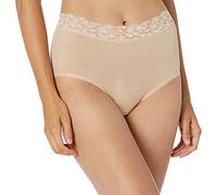 Vanity Fair Body Caress Ultimate Comfort Collection Hicut Panty 13280 para Mujer, Calzoncillo - Damasco Neutral Stripe, 7