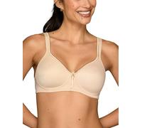 Vanity Fair Bra with 2-Way Convertible Straps, Body Caress Full Coverage, Lightly Lined Cups Up To DD Sujetador, Opaco, Inalámbrico-Beige, 85C Mujeres