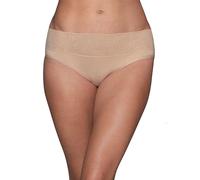Vanity Fair Bragas sin esfuerzo para mujer, para uso diario, tela suave y encaje, Hipster - Neutral, 8