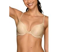 Vanity Fair Brasier Push up Ego Boost para Mujer, añade hasta una Talla de Copa Completa, Brasier Push up con Aros para Mujer, Jacquard Beige, 75D (Talla del Fabricante: 34D)