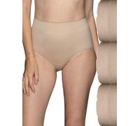 Vanity Fair Ropa Interior sin Costuras para Mujer, Suave, sin pellizcos, no se ve, Calzoncillos - Paquete de 3 - Neutral/Neutral/Neutral, 6