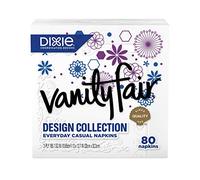 Vanity Fair Design Collection Napkin, 80 Count, Printed Napkin